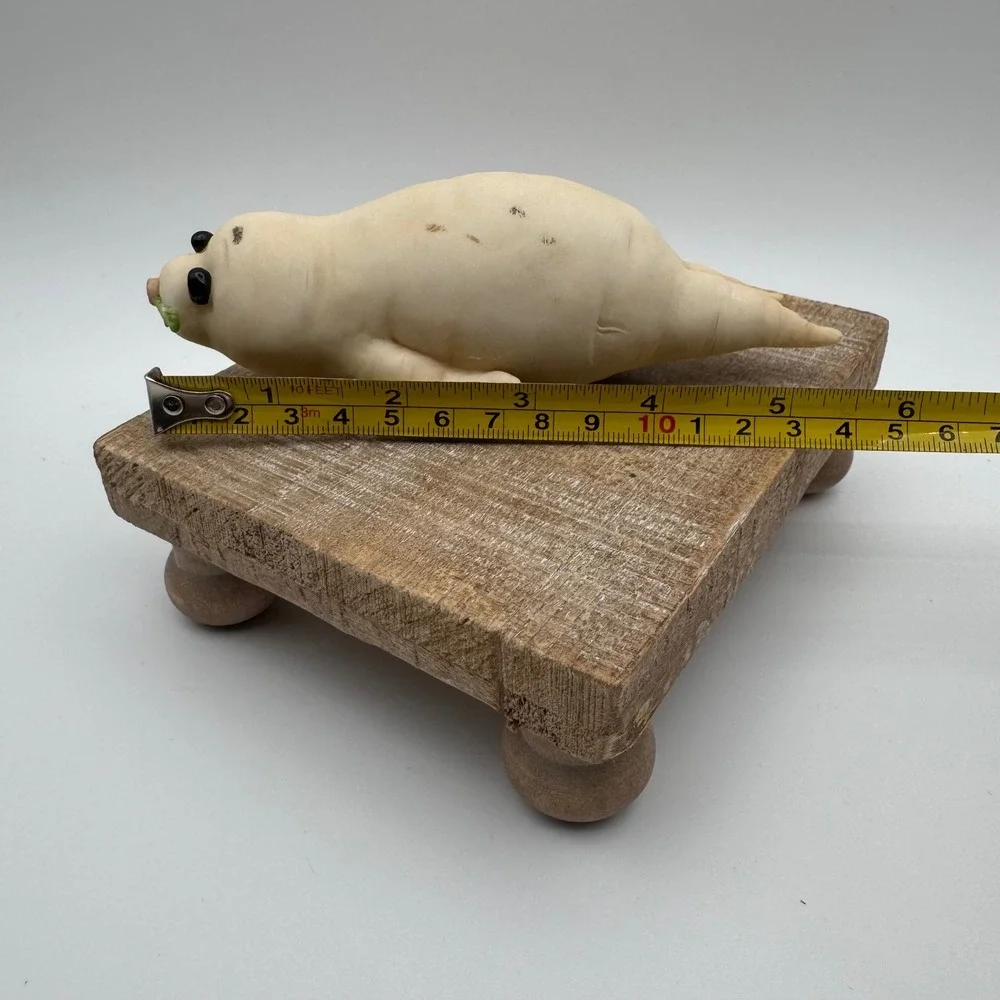 Home Grown Enesco Daikon Radish Seal Figurine White Vegetable Animal 2007